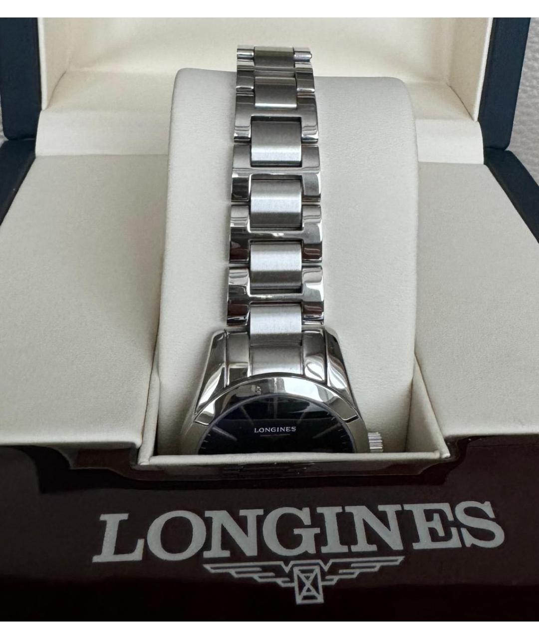 LONGINES Темно-синие металлические часы, фото 8