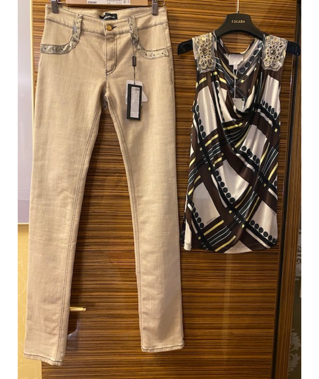 GIANFRANCO FERRE Мульти вискозный костюм с брюками, фото 8