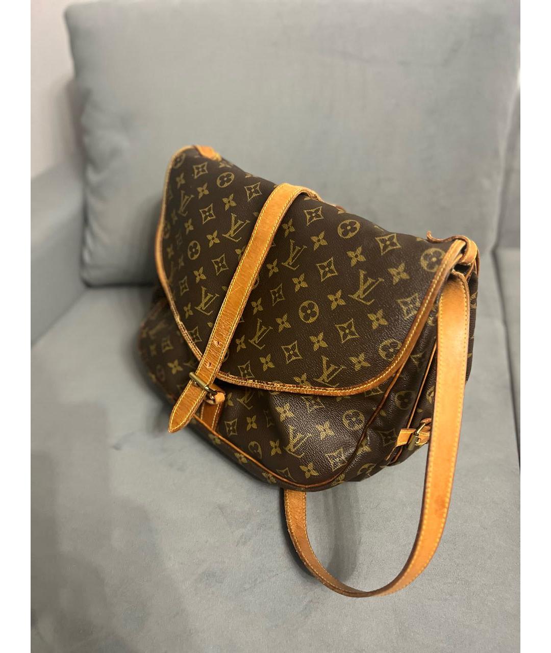 LOUIS VUITTON Коричневая сумка на плечо, фото 5