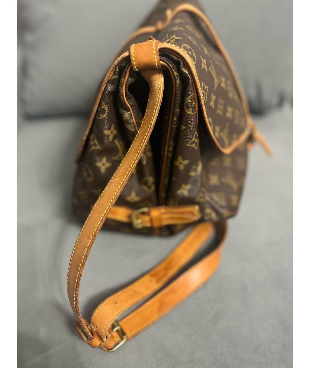 LOUIS VUITTON Коричневая сумка на плечо, фото 2