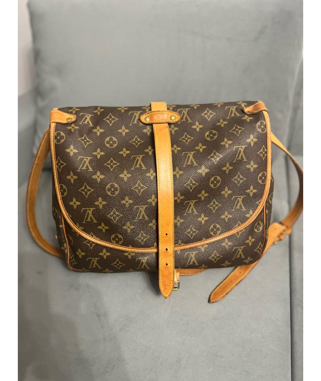 LOUIS VUITTON Коричневая сумка на плечо, фото 3