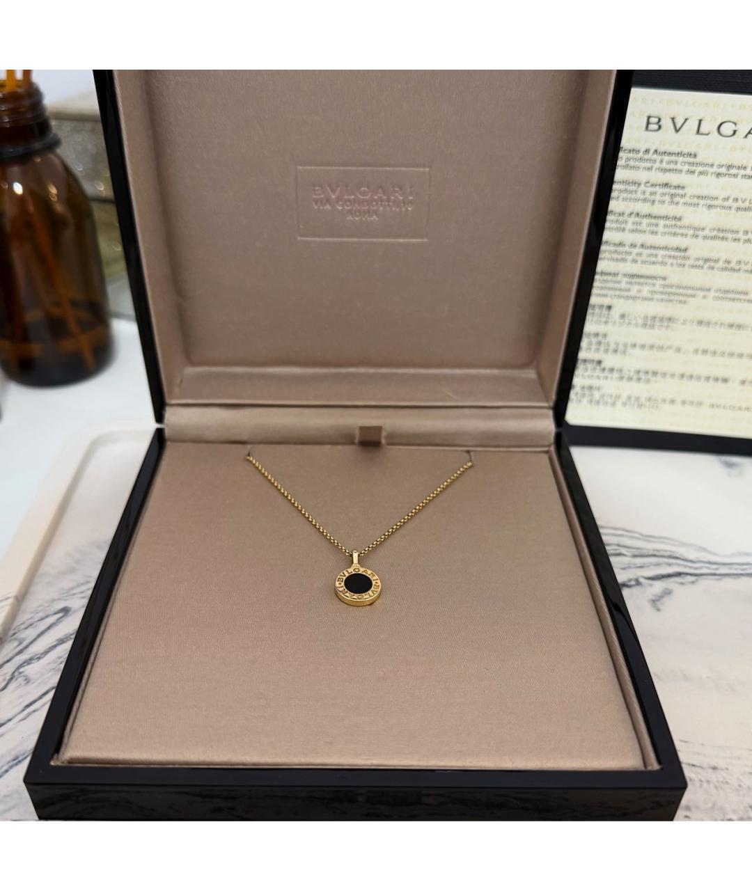 BVLGARI Желтая подвеска из желтого золота, фото 2