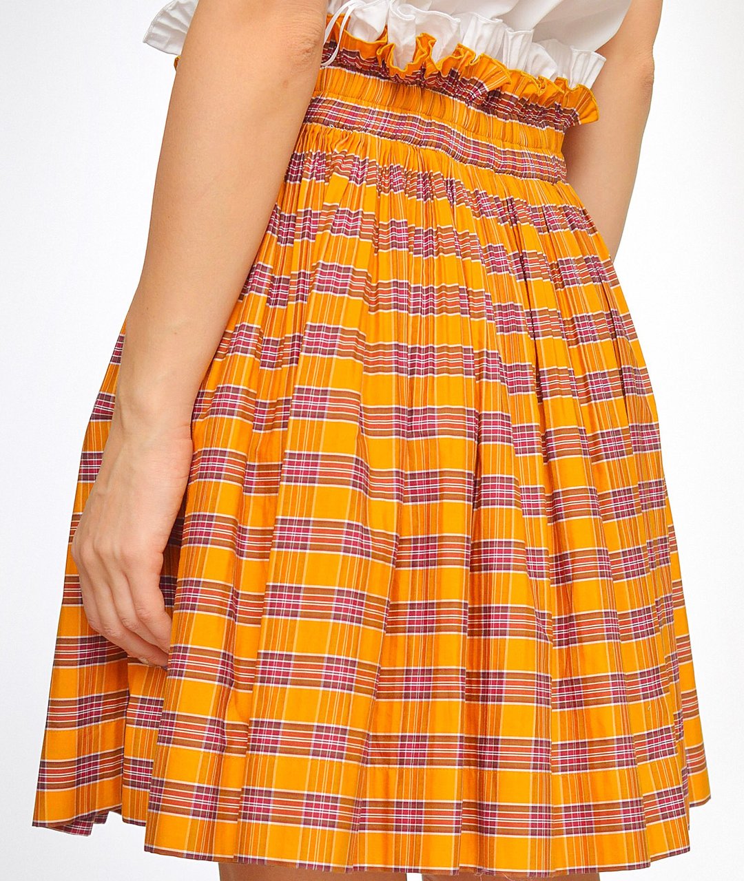 NO. 21 Оранжевая юбка мини, фото 3