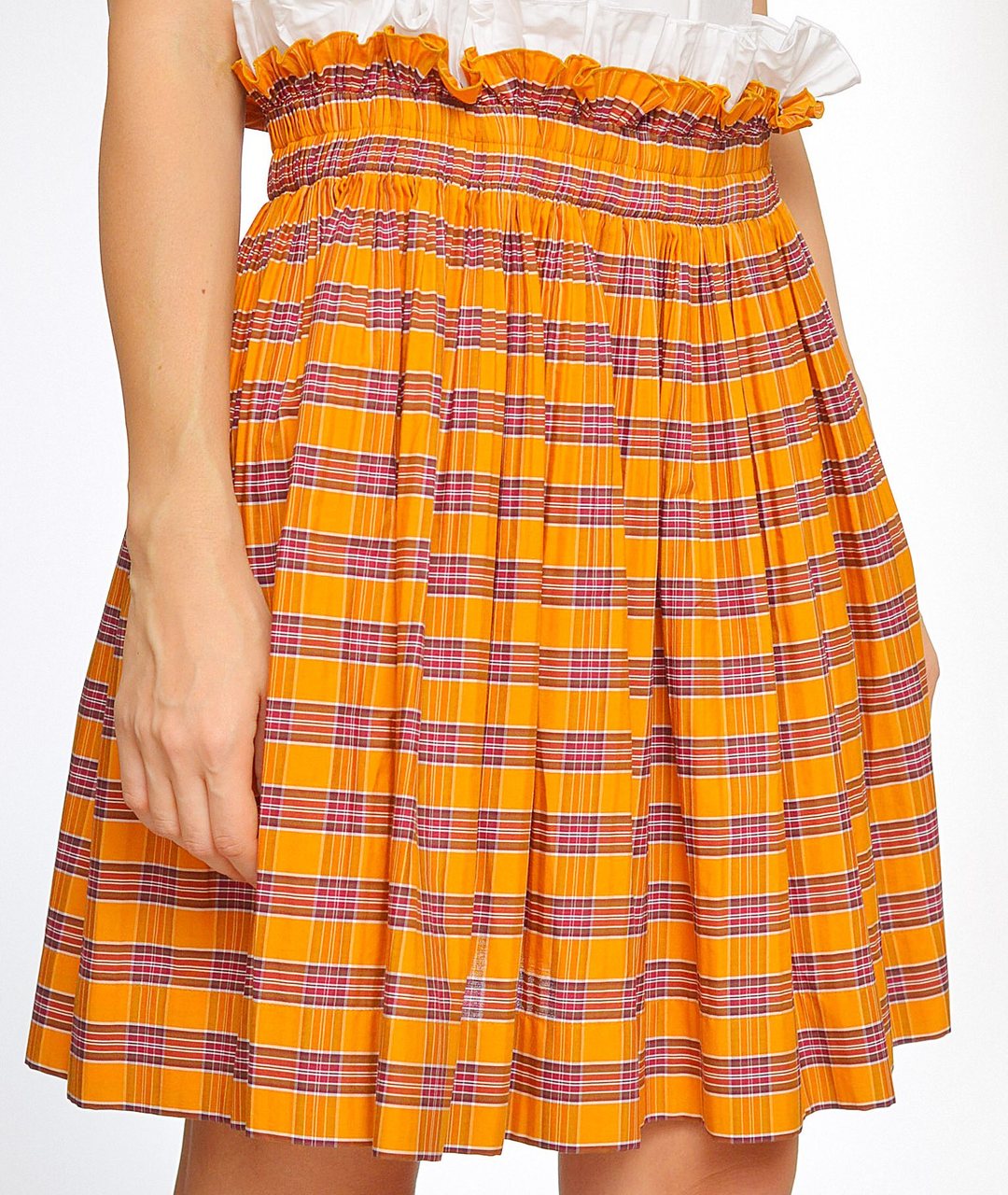 NO. 21 Оранжевая юбка мини, фото 2