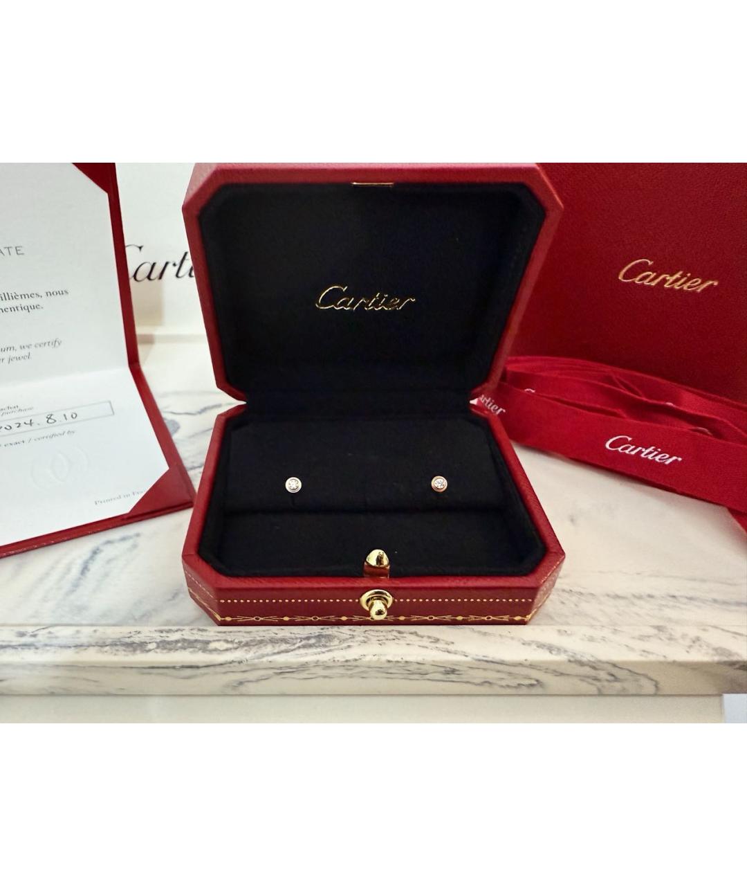 CARTIER Золотые серьги из розового золота, фото 2