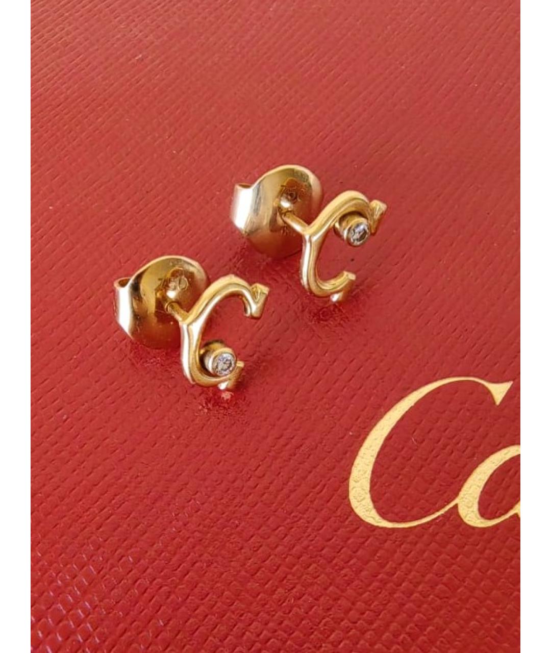 CARTIER Золотые серьги из желтого золота, фото 3
