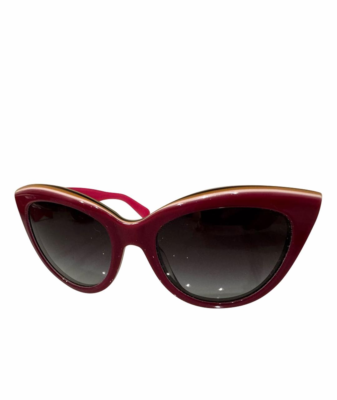 DOLCE&GABBANA Фуксия пластиковые солнцезащитные очки, фото 9