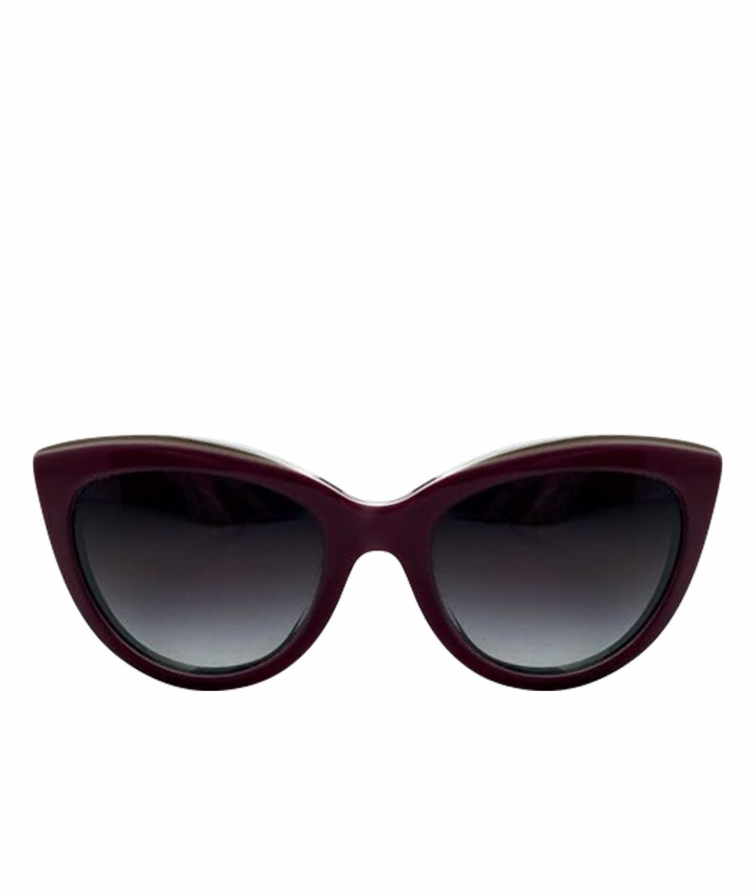 DOLCE&GABBANA Фуксия пластиковые солнцезащитные очки, фото 1