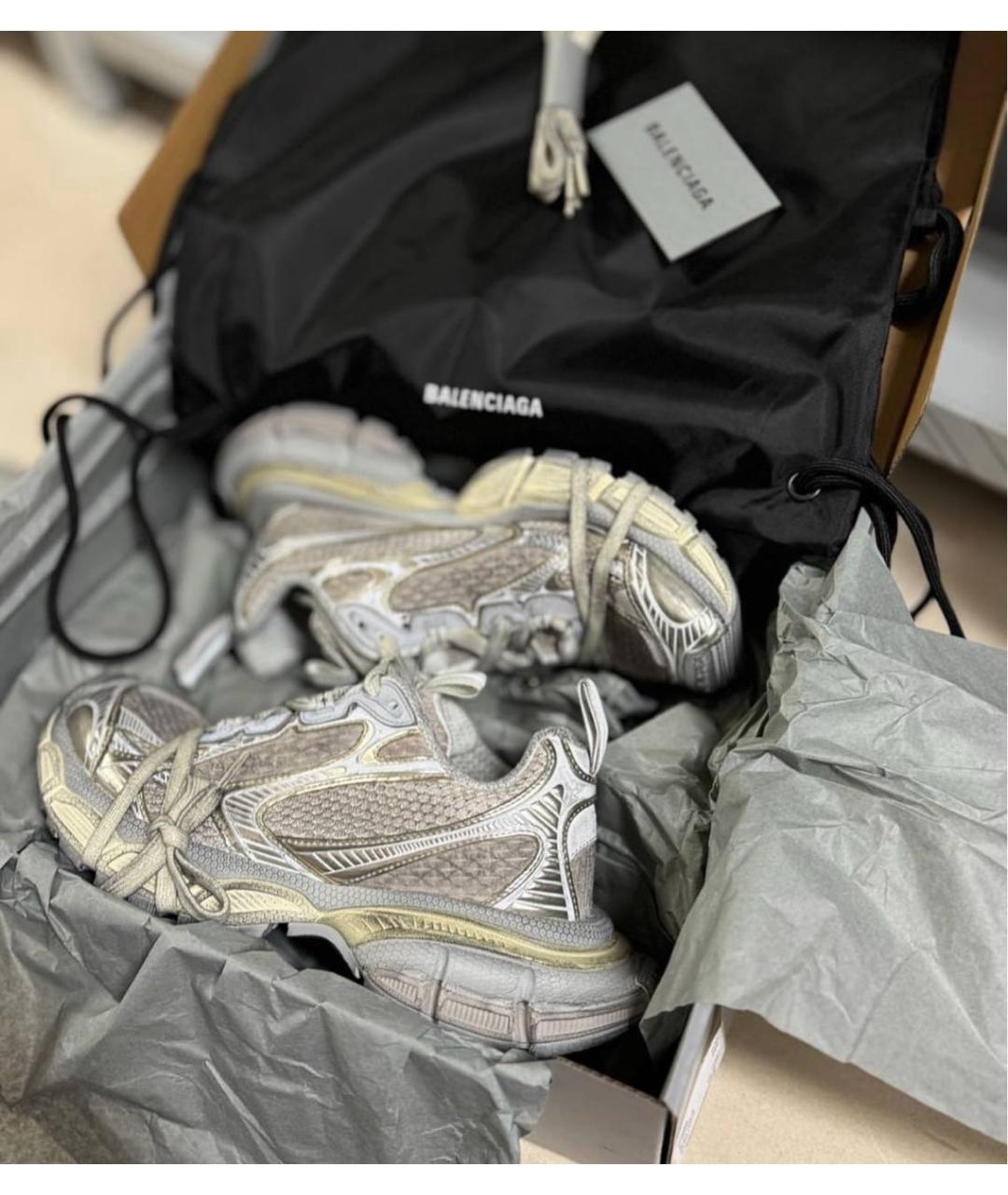 BALENCIAGA Серые кроссовки, фото 5