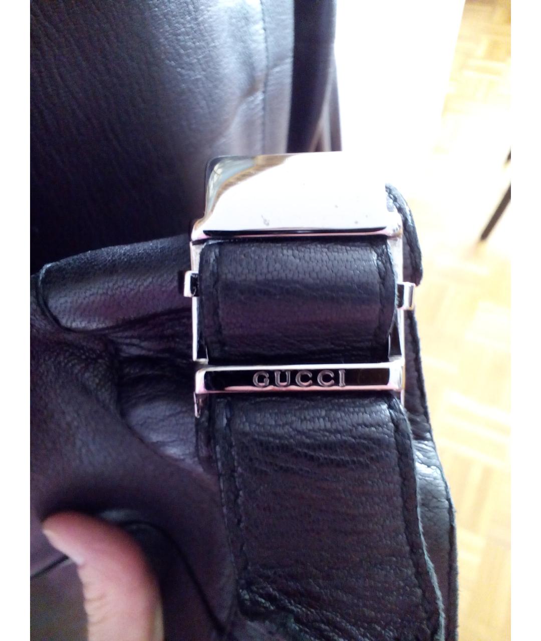 GUCCI Черная кожаная куртка, фото 6