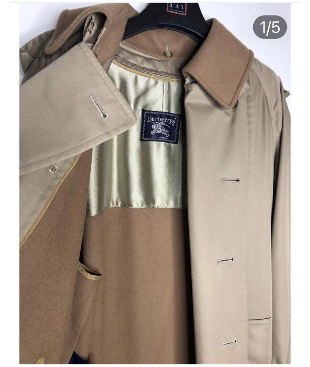 BURBERRY Бежевый тренч / плащ, фото 3