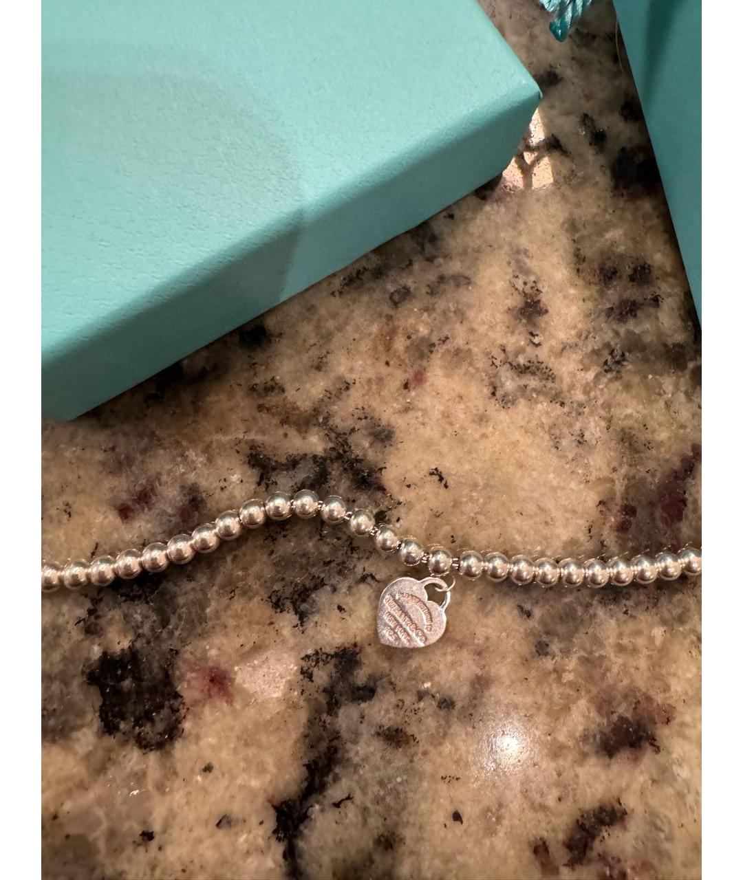 TIFFANY&CO Бирюзовый серебряный браслет, фото 2
