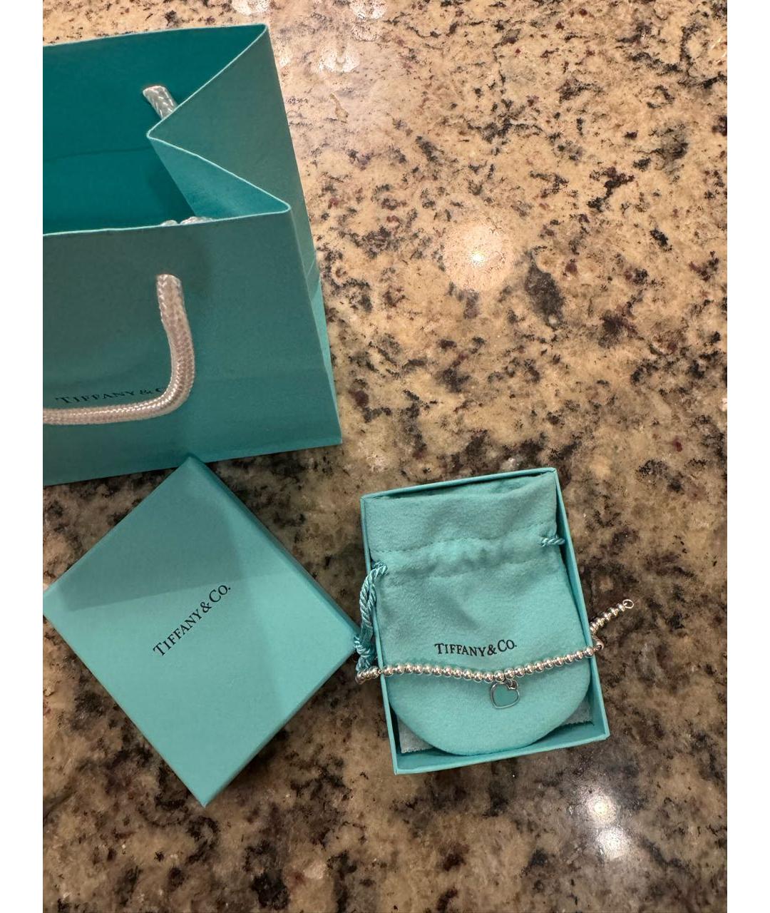 TIFFANY&CO Бирюзовый серебряный браслет, фото 3