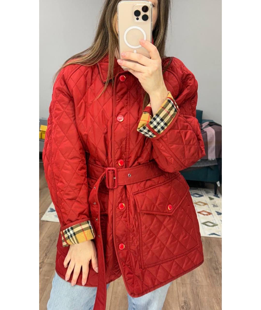 BURBERRY Красная куртка, фото 7