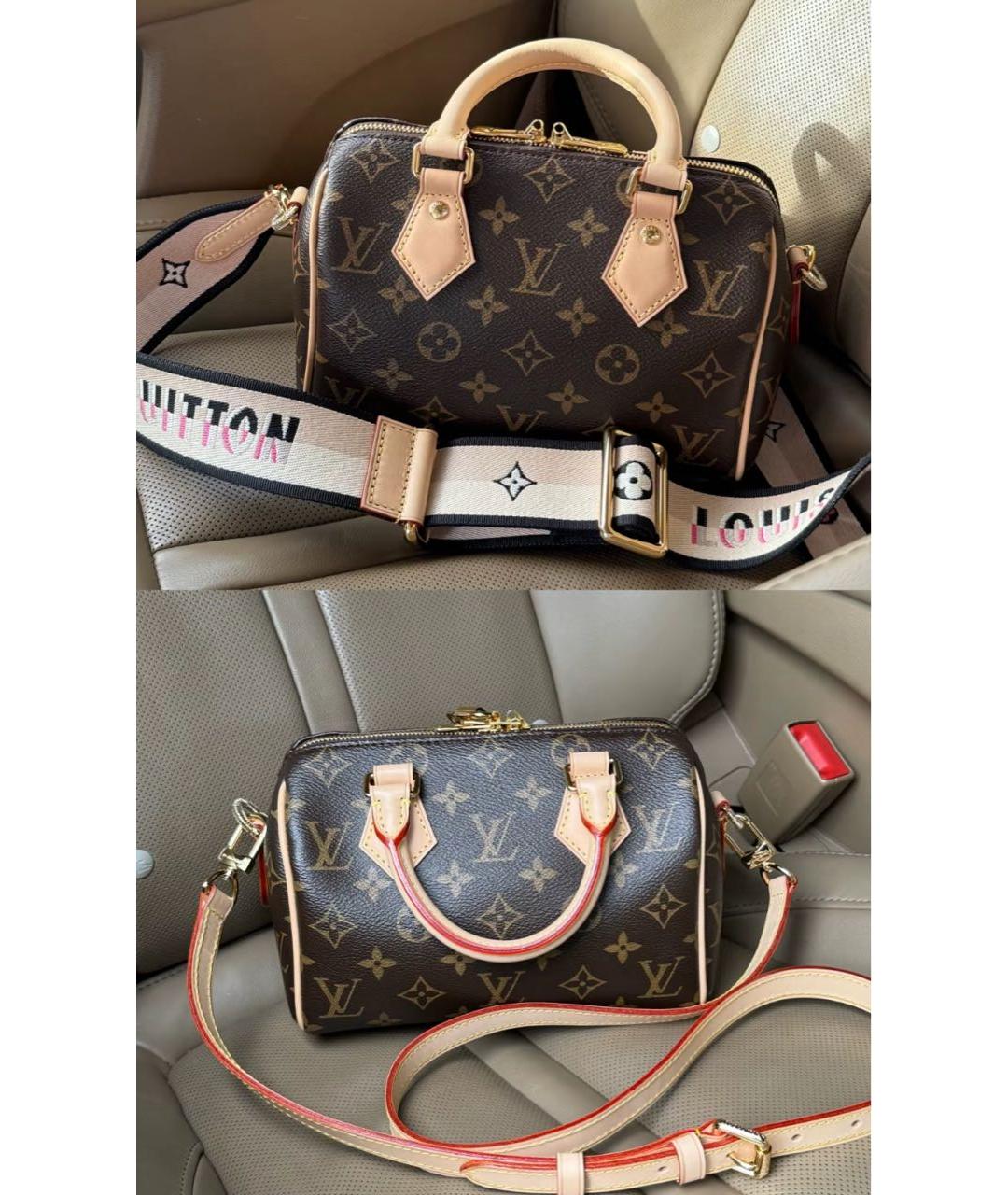 LOUIS VUITTON Коричневая сумка с короткими ручками, фото 3