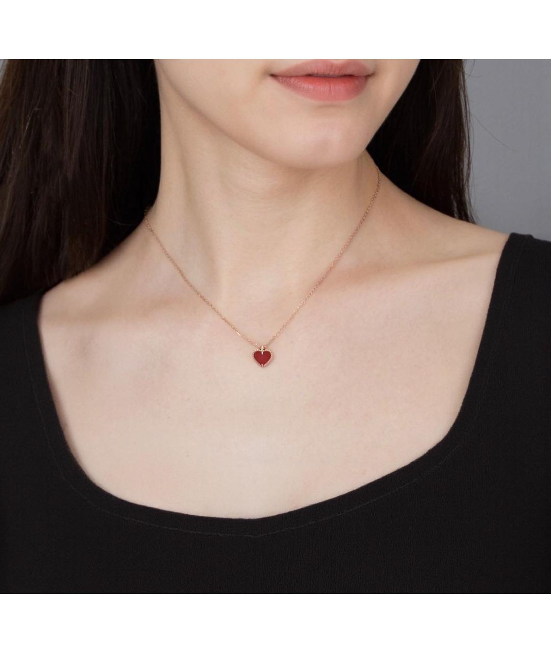 VAN CLEEF & ARPELS Красная подвеска из розового золота, фото 2