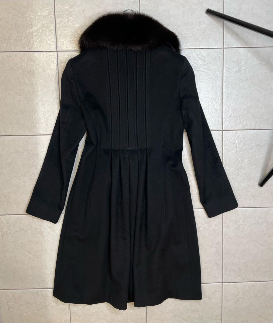 MAX MARA Черное шерстяное пальто, фото 2