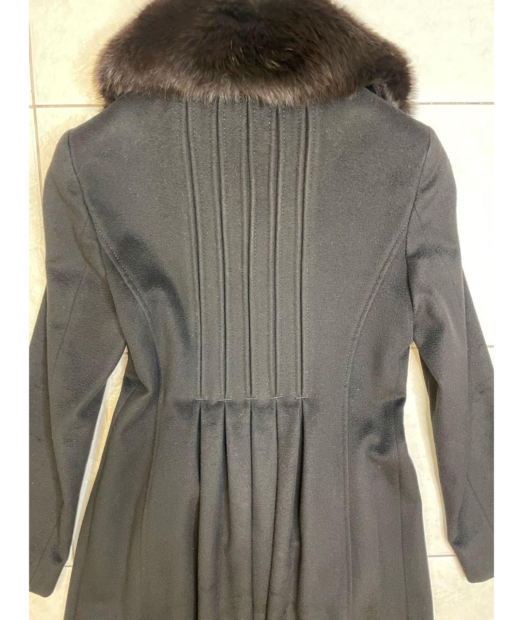 MAX MARA Черное шерстяное пальто, фото 4