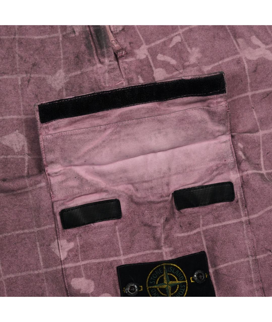 STONE ISLAND Розовые хлопковые повседневные брюки, фото 5