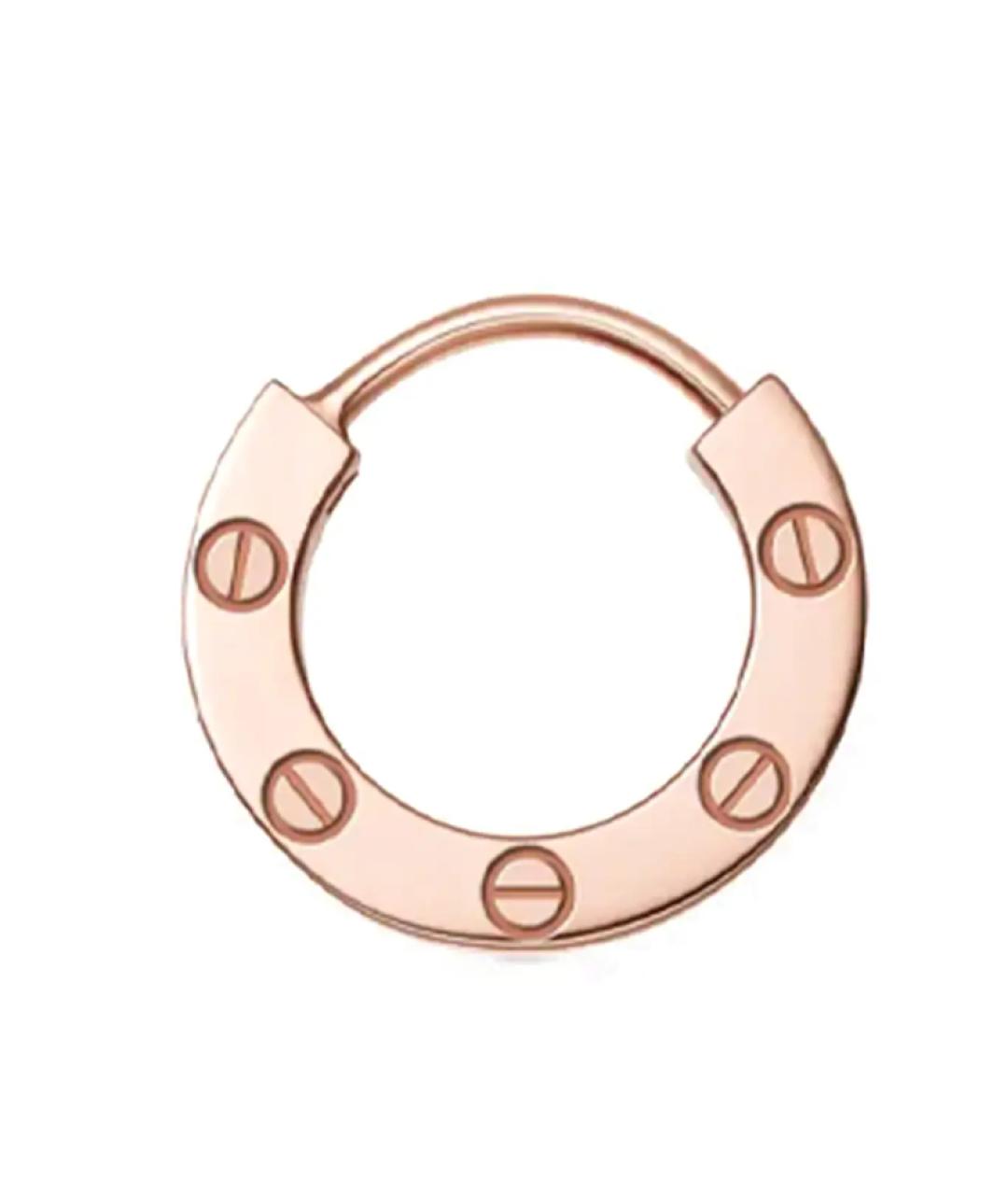 CARTIER Золотые серьги из розового золота, фото 5