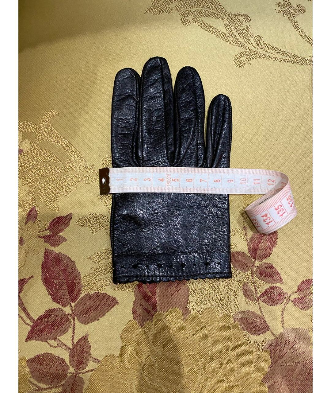 COSTUME NATIONAL Черные кожаные перчатки, фото 5