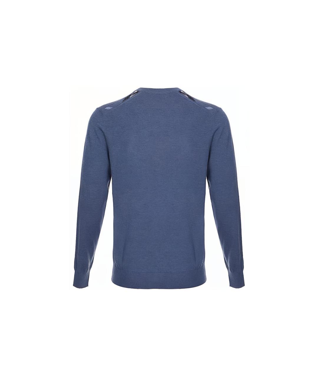 BURBERRY Синий джемпер / свитер, фото 2