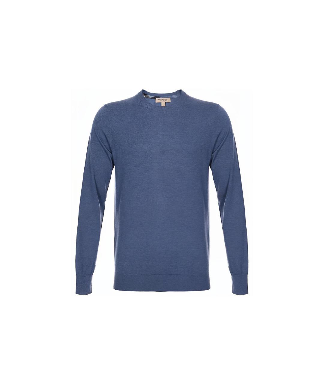 BURBERRY Синий джемпер / свитер, фото 1