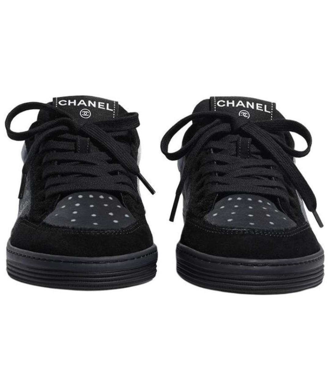CHANEL Черные кеды, фото 3