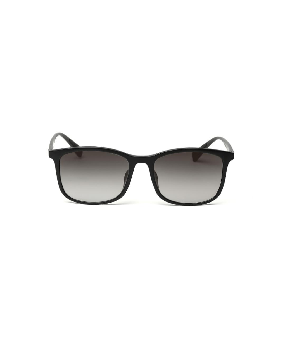 PRADA Черные металлические солнцезащитные очки, фото 1
