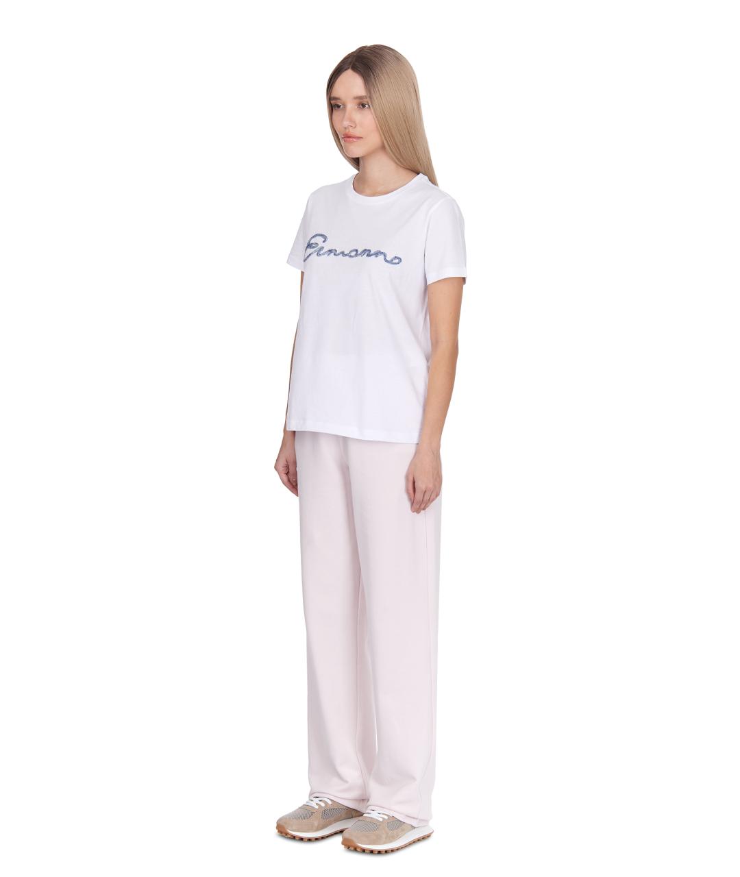 EMPORIO ARMANI Розовые хлопковые спортивные брюки и шорты, фото 4
