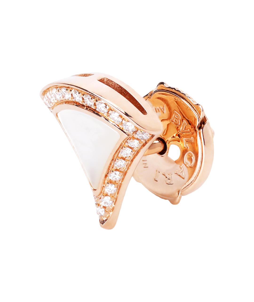 BVLGARI Золотые серьги из розового золота, фото 3