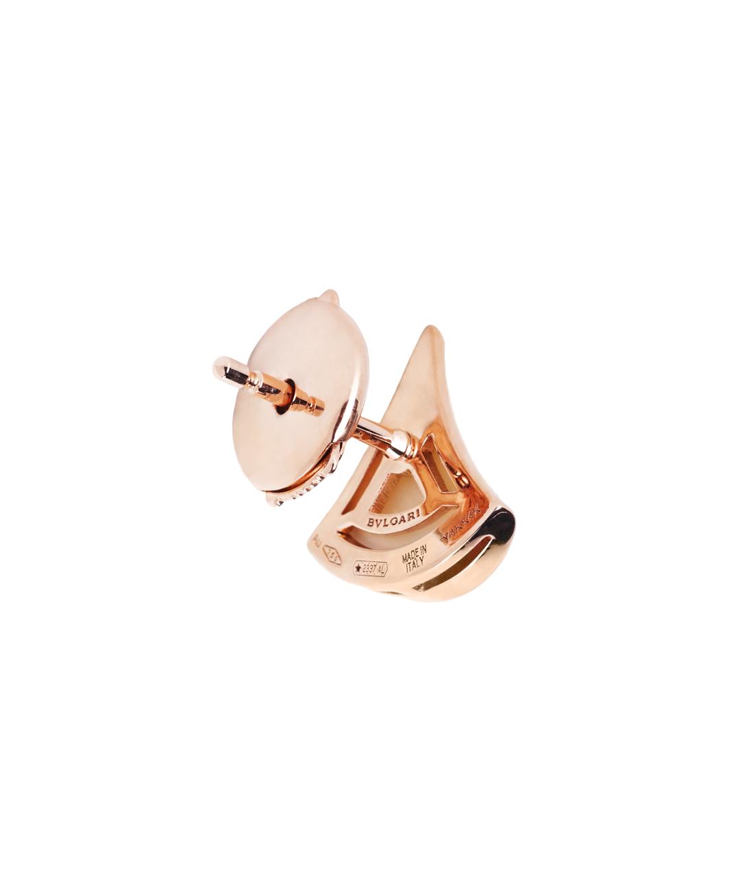 BVLGARI Золотые серьги из розового золота, фото 4