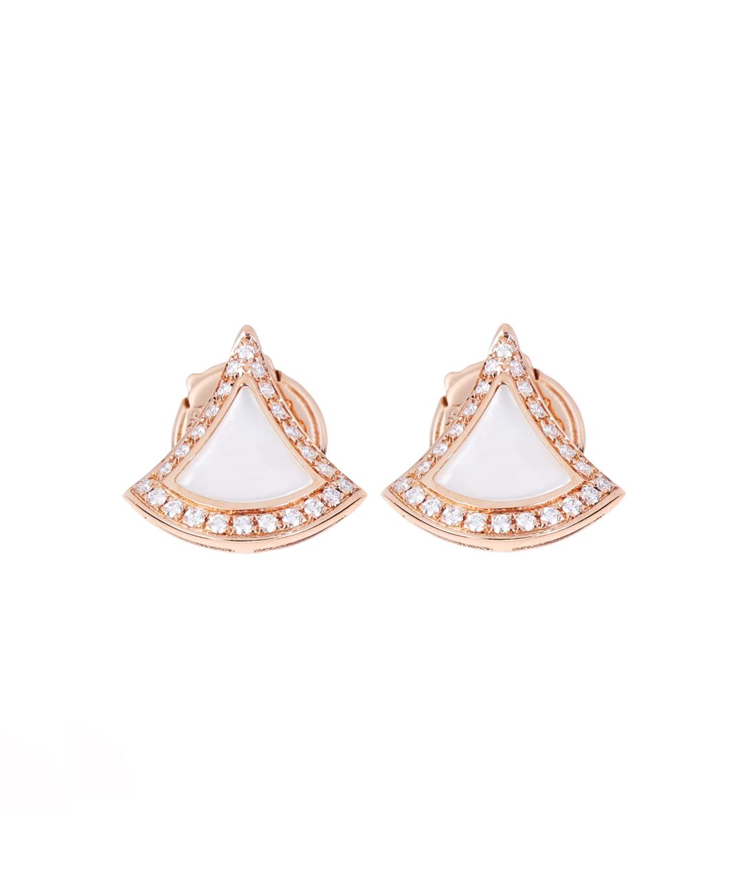 BVLGARI Золотые серьги из розового золота, фото 1