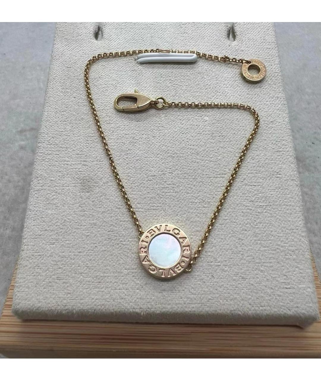 BVLGARI Белый браслет из розового золота, фото 1