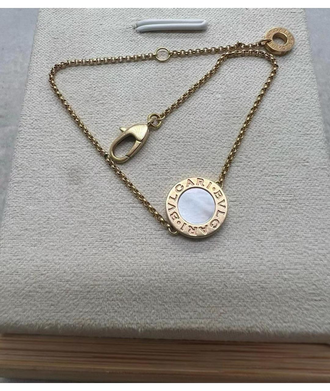 BVLGARI Белый браслет из розового золота, фото 3
