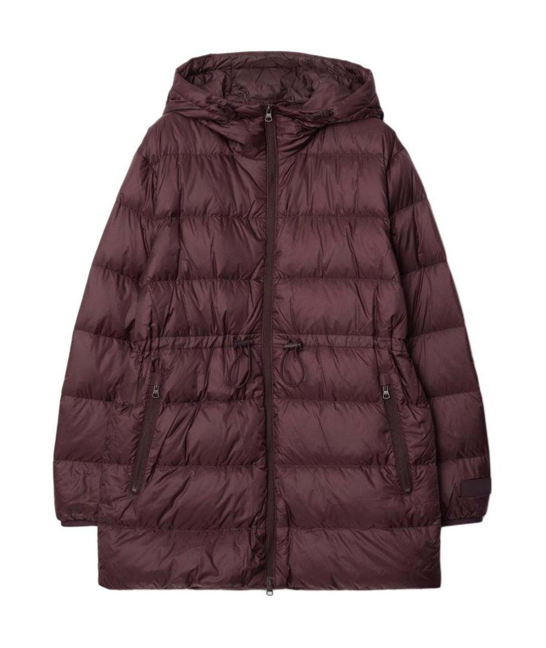 BURBERRY Коричневый полиамидовый пуховик, фото 1