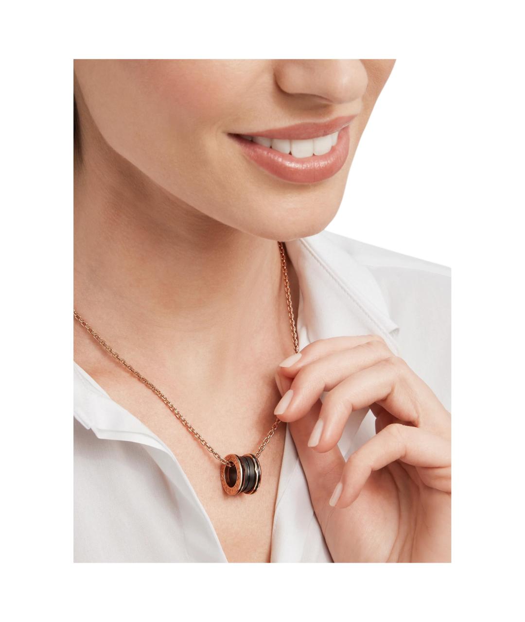 BVLGARI Золотая подвеска из розового золота, фото 3