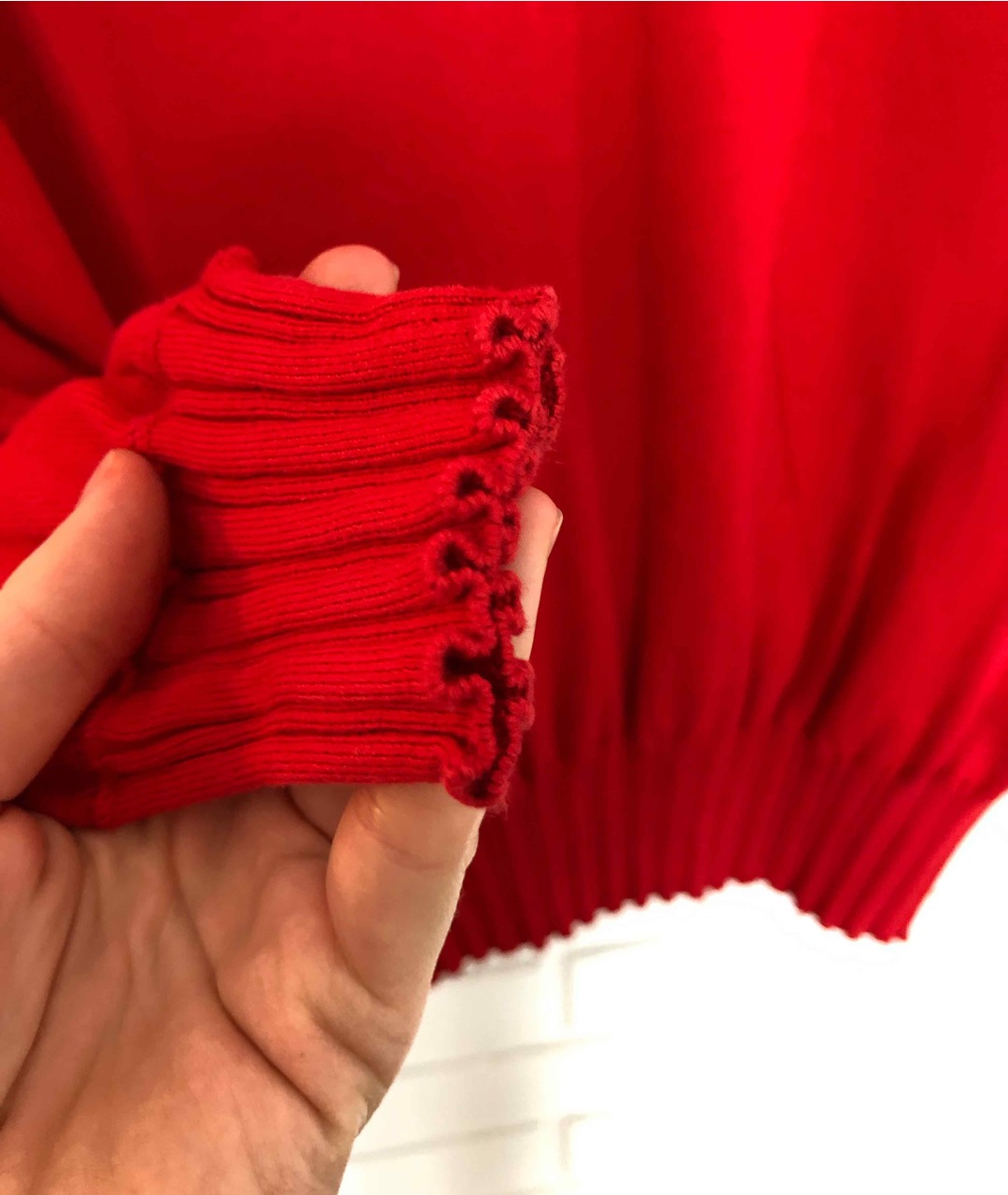 LORO PIANA Красный хлопковый джемпер / свитер, фото 6