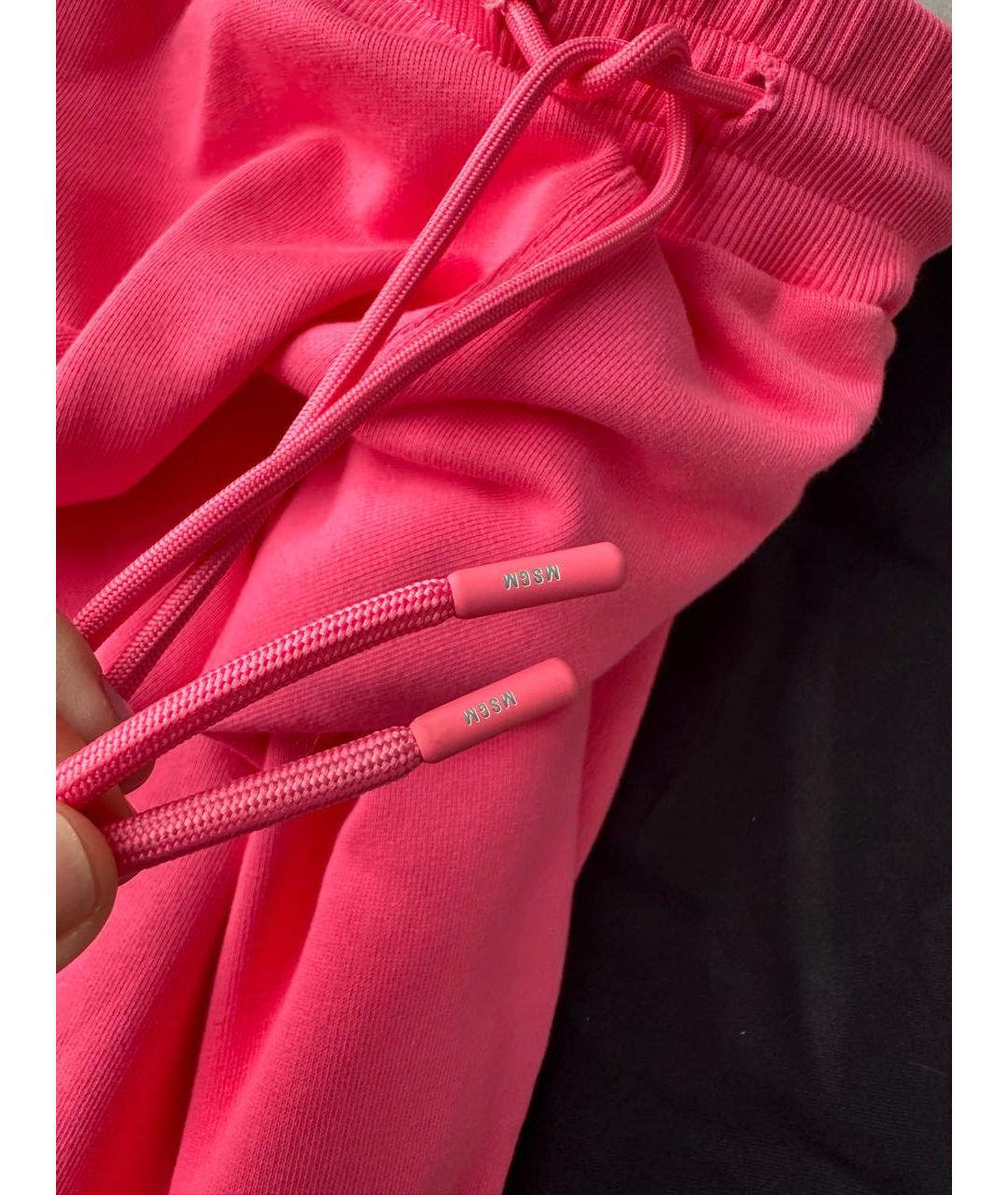 MSGM Розовые хлопковые спортивные брюки и шорты, фото 7