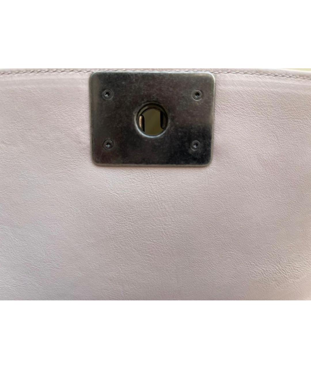 CHANEL Бежевая кожаная сумка через плечо, фото 6