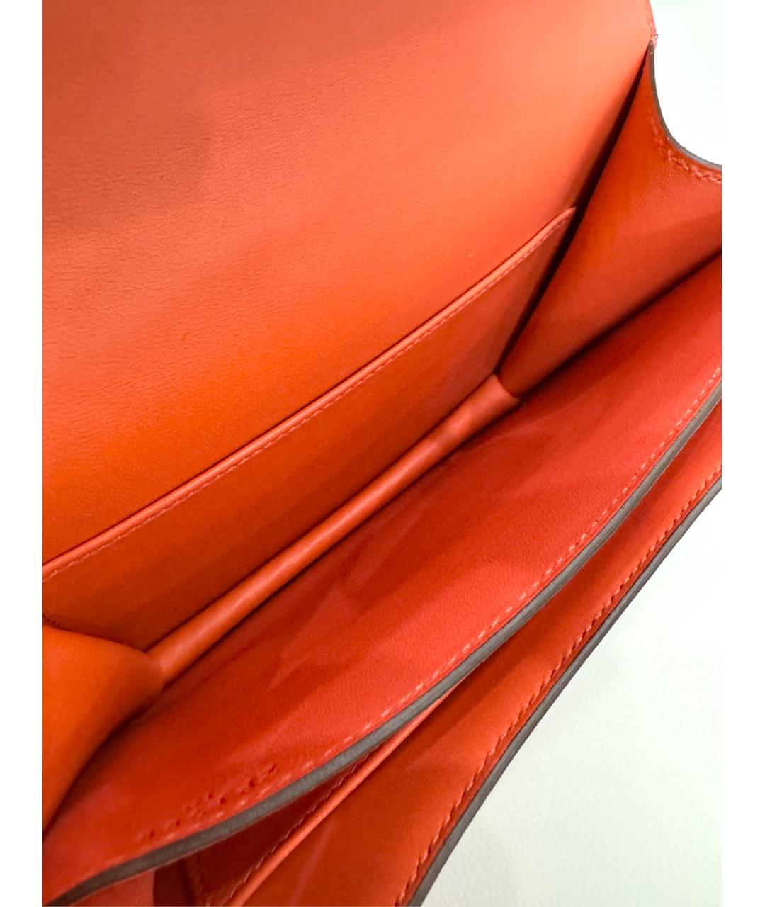 HERMES Красная кожаная сумка через плечо, фото 4