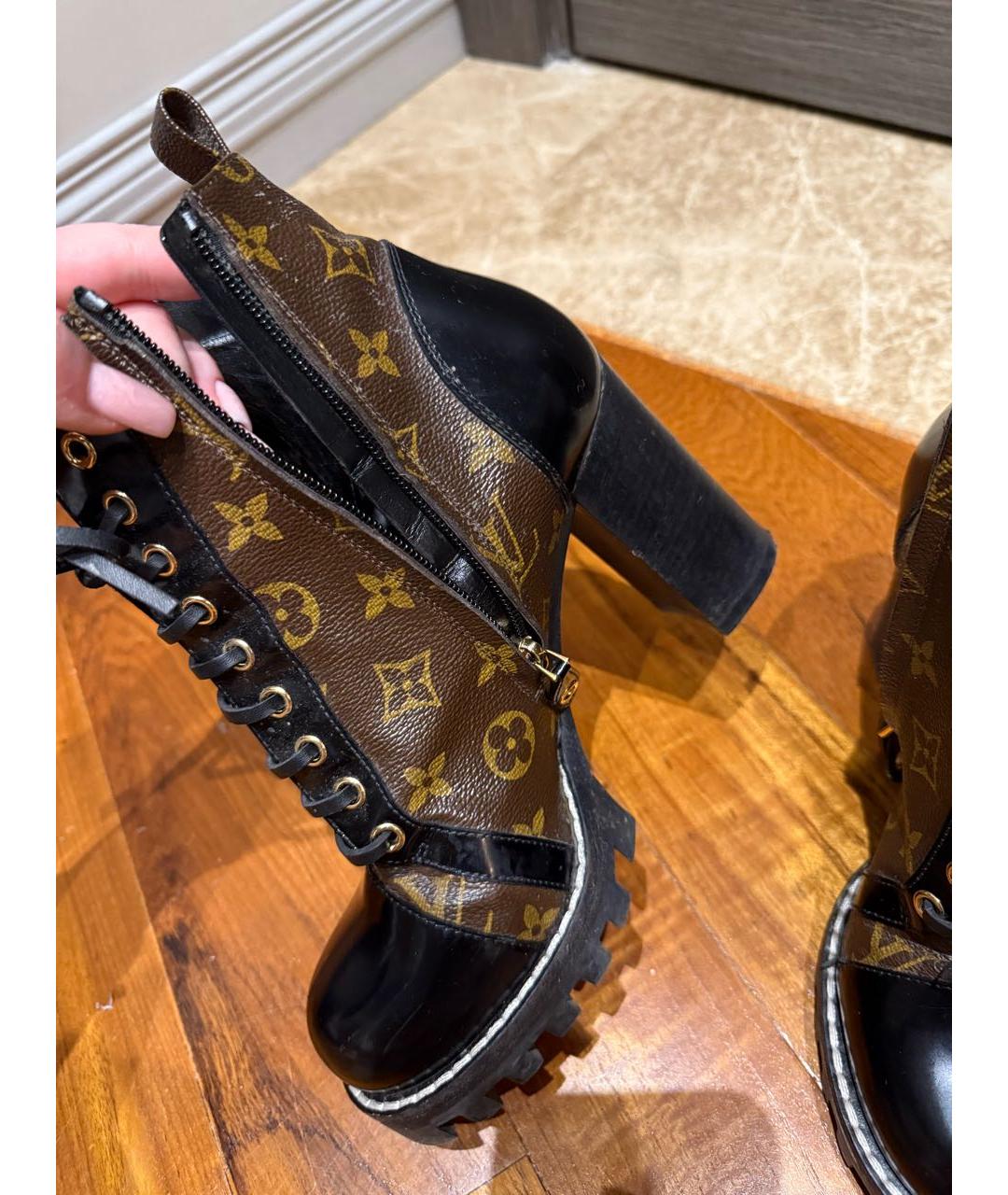 LOUIS VUITTON Коричневые ботильоны, фото 6