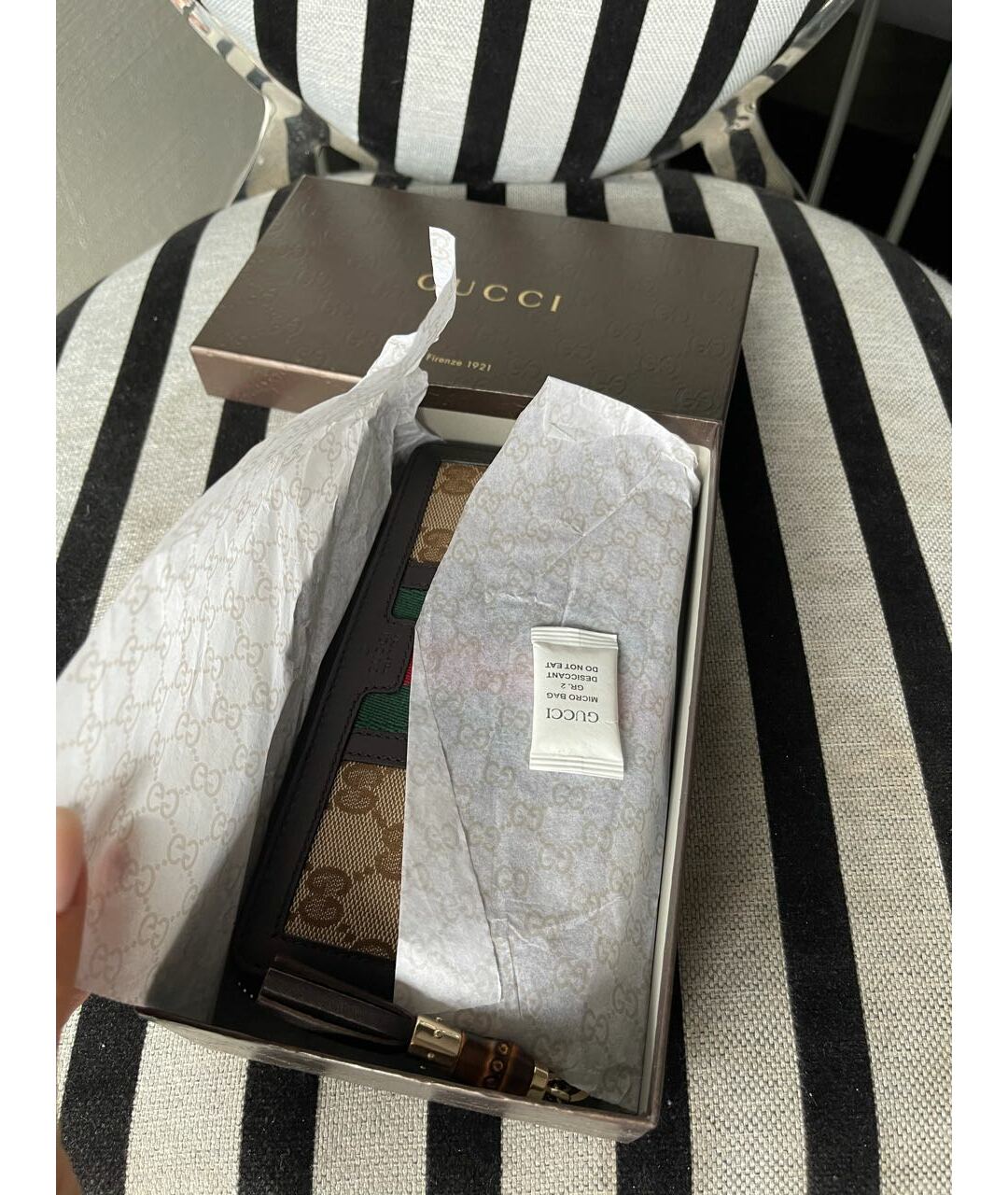 GUCCI Бежевый кошелек, фото 5
