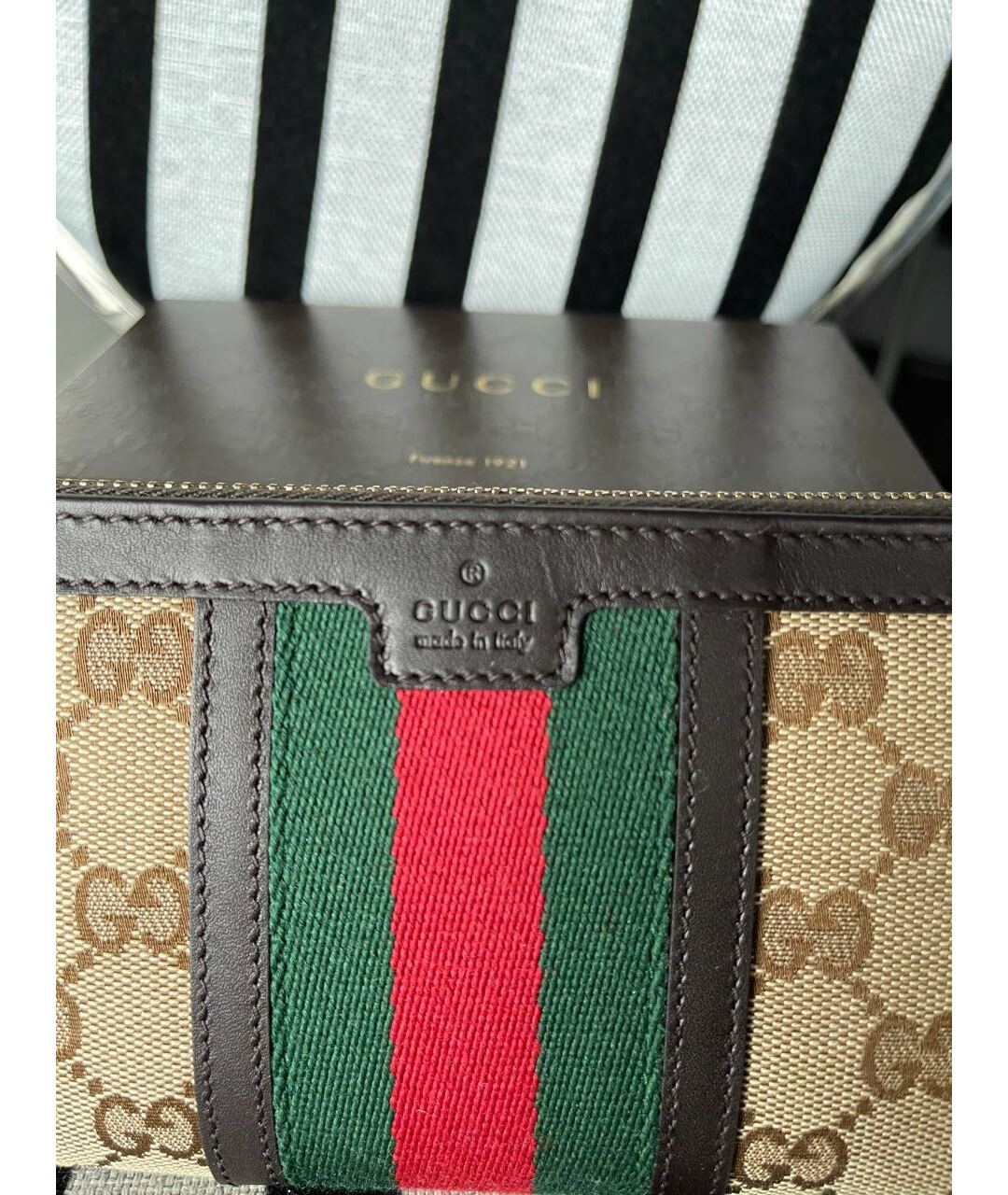 GUCCI Бежевый кошелек, фото 4