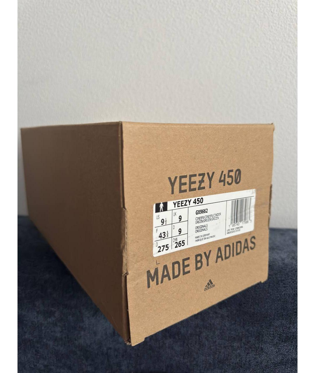 ADIDAS YEEZY Серые низкие кроссовки / кеды, фото 6