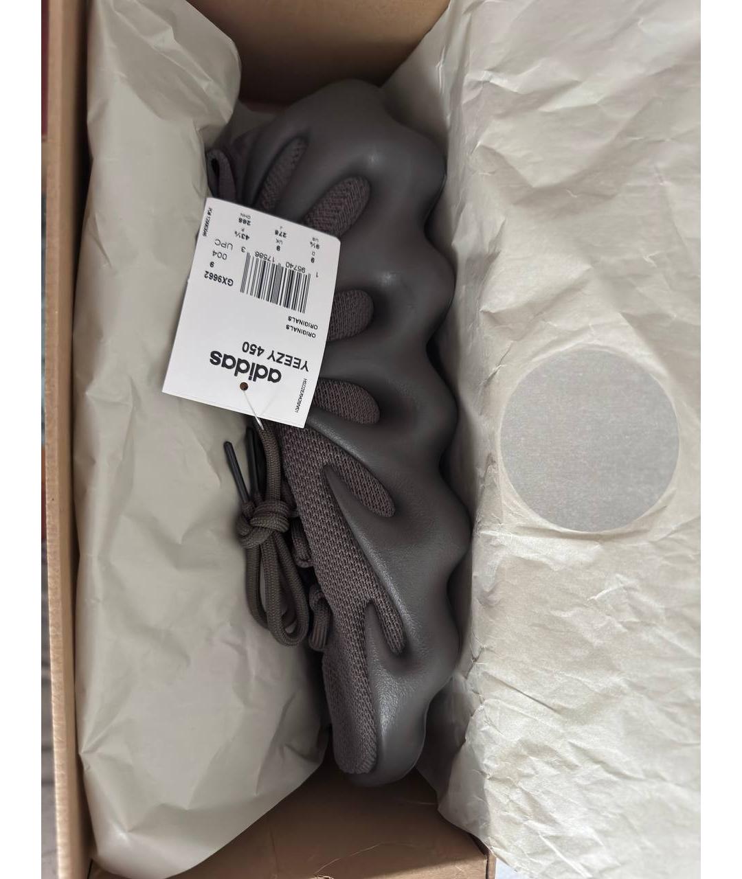 ADIDAS YEEZY Серые низкие кроссовки / кеды, фото 3