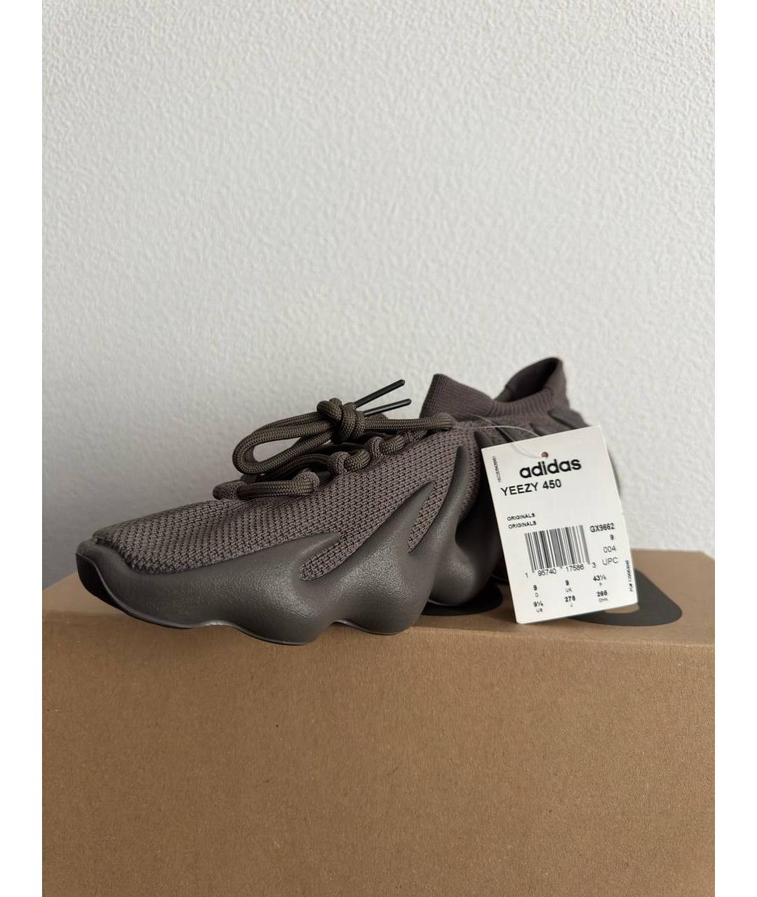 ADIDAS YEEZY Серые низкие кроссовки / кеды, фото 5