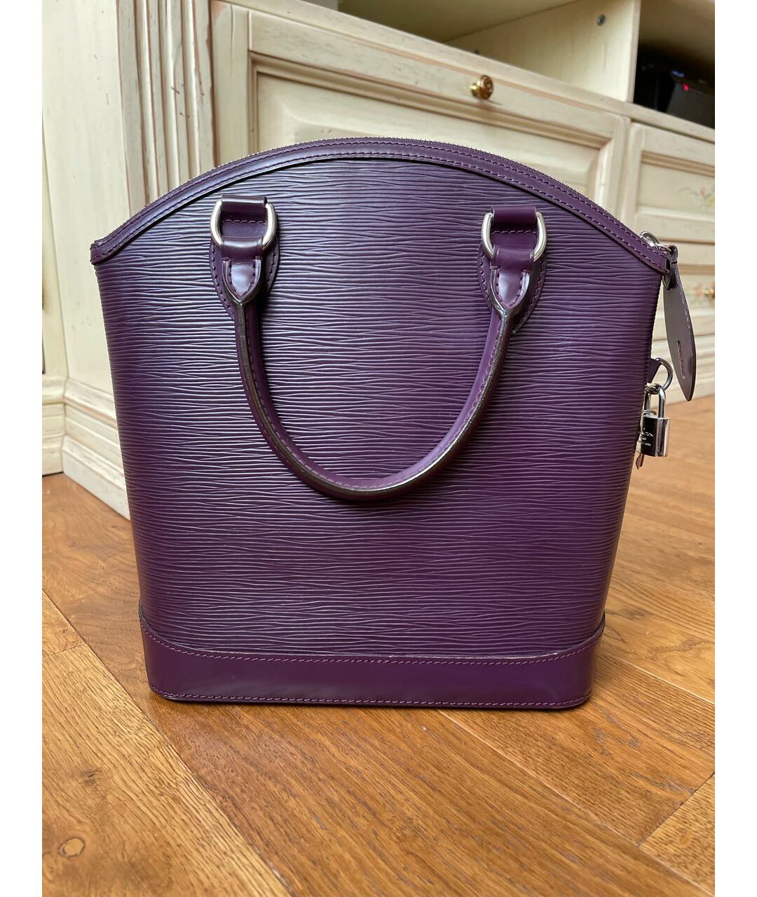 LOUIS VUITTON PRE-OWNED Фиолетовая сумка тоут из искусственной кожи, фото 3