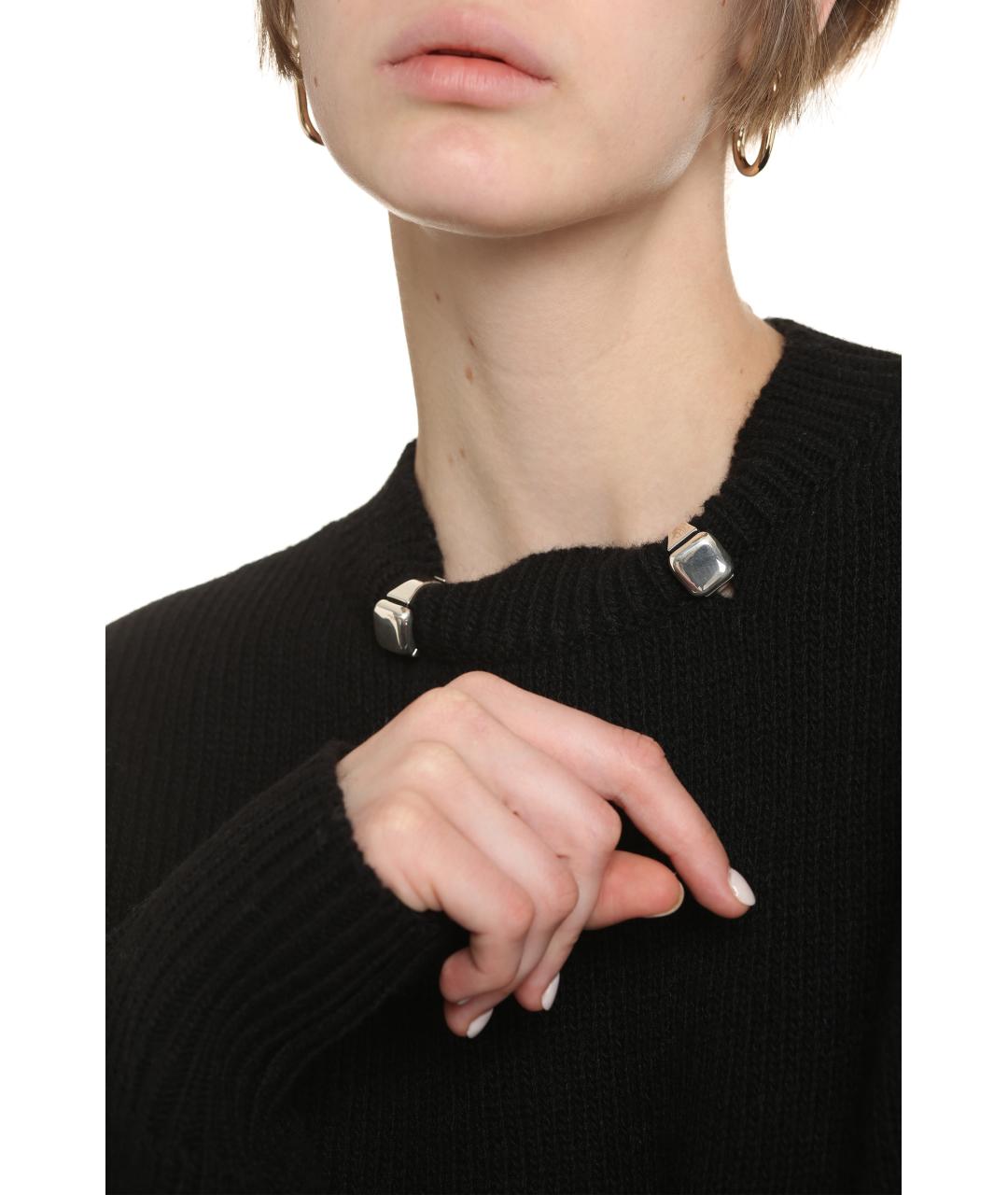 BOTTEGA VENETA Черный шерстяной джемпер / свитер, фото 5