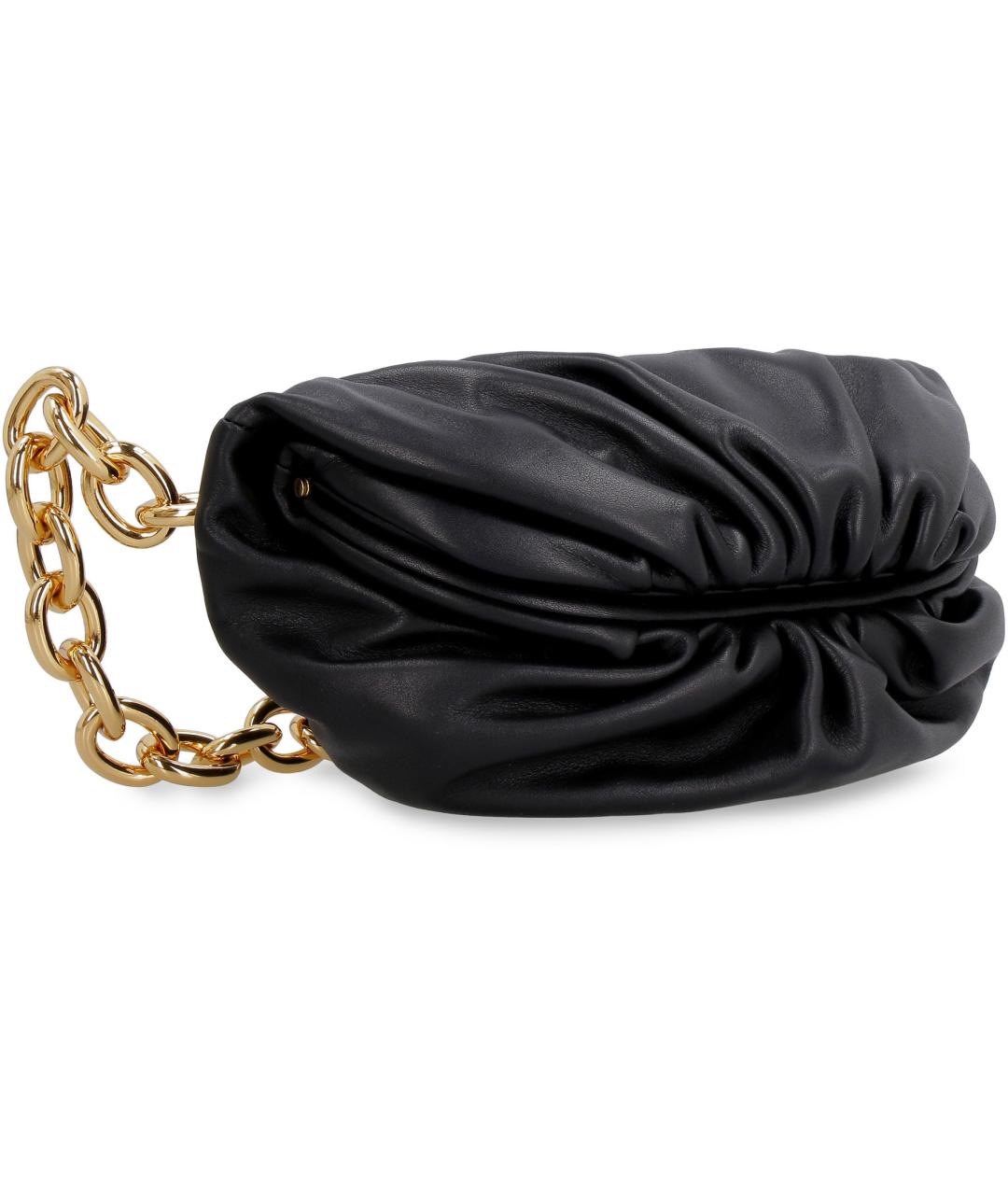 BOTTEGA VENETA Черная кожаная поясная сумка, фото 3